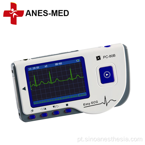 Monitor de ecg conveniente monitora a frequência cardíaca